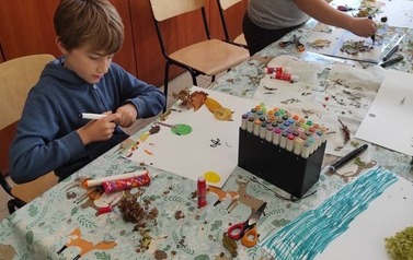 2022.09.23 ZAJĘCIA PLASTYCZNE Z TRZECIOKLASISTAMI 11