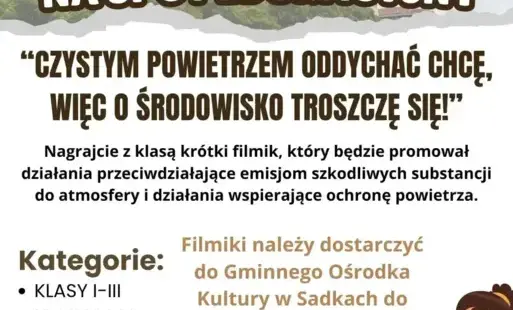 Zdjęcie do KONKURS NA SPOT EDUKACYJNY