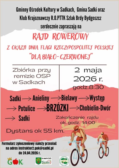 Zdjęcie do RAJD ROWEROWY - 2 MAJA 2026 ROKU